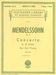 Concerto in G Minor Op. 25 piano sheet music cover